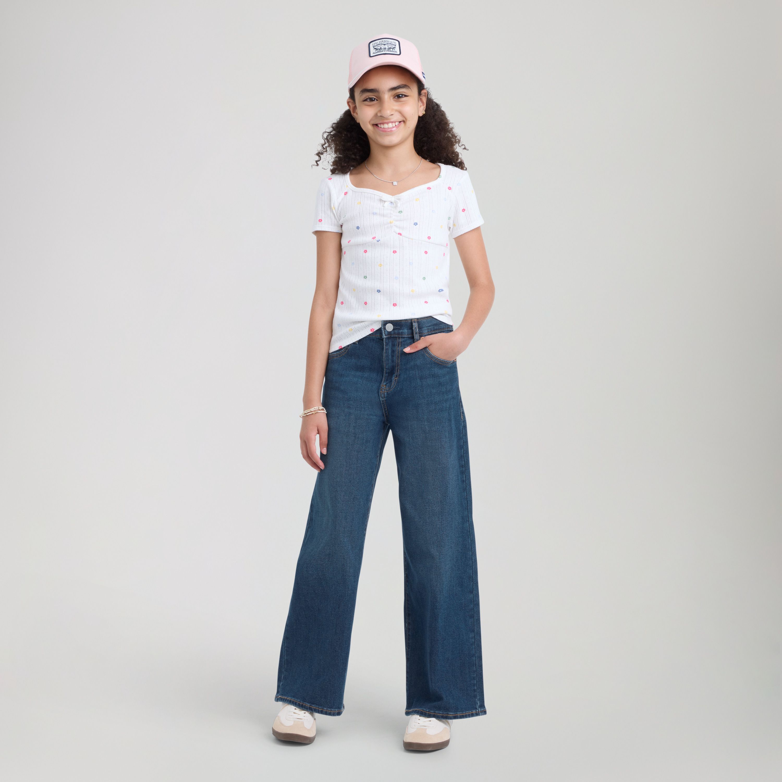 High Rise Baggy Jeans Big Girls 7-16 1