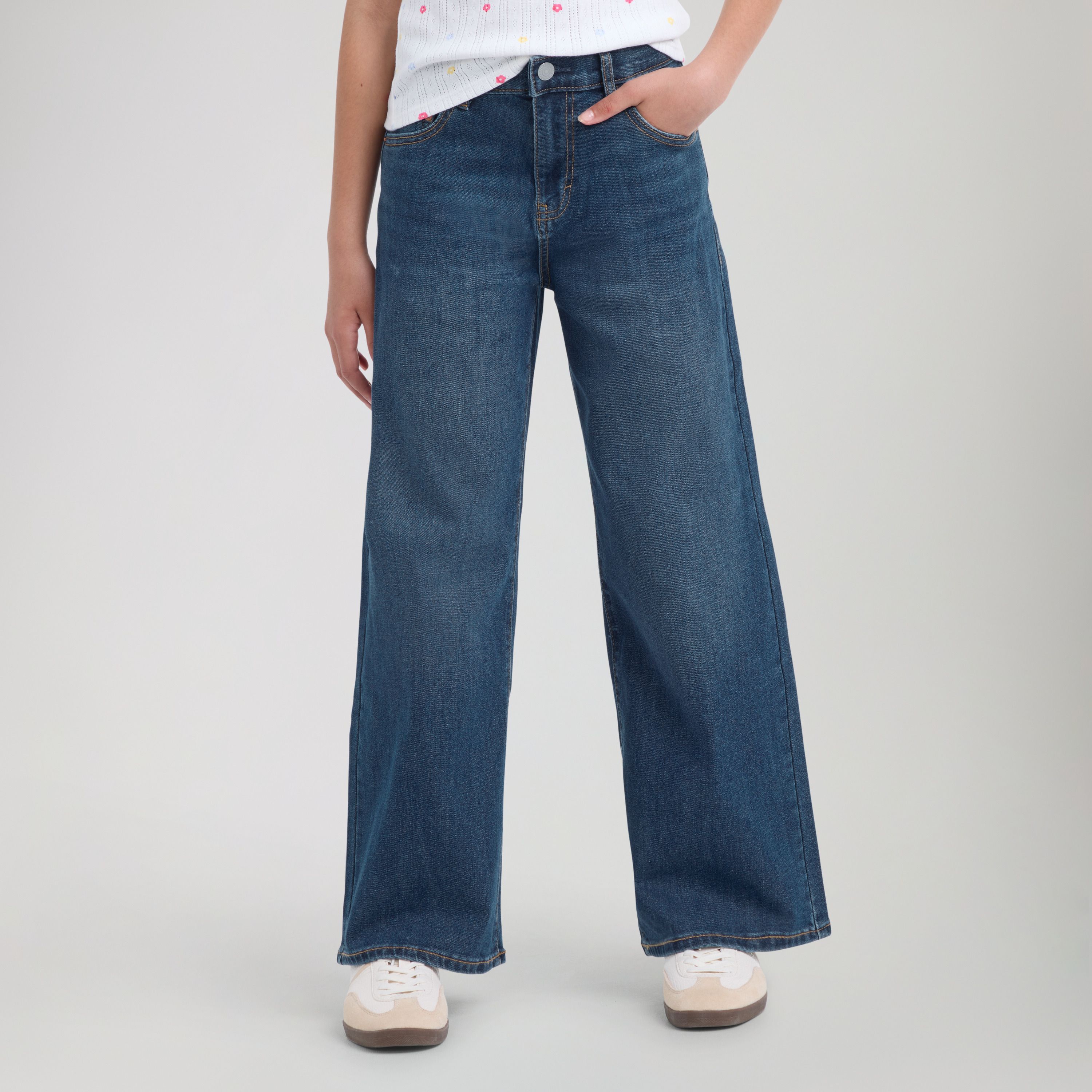 High Rise Baggy Jeans Big Girls 7-16 7