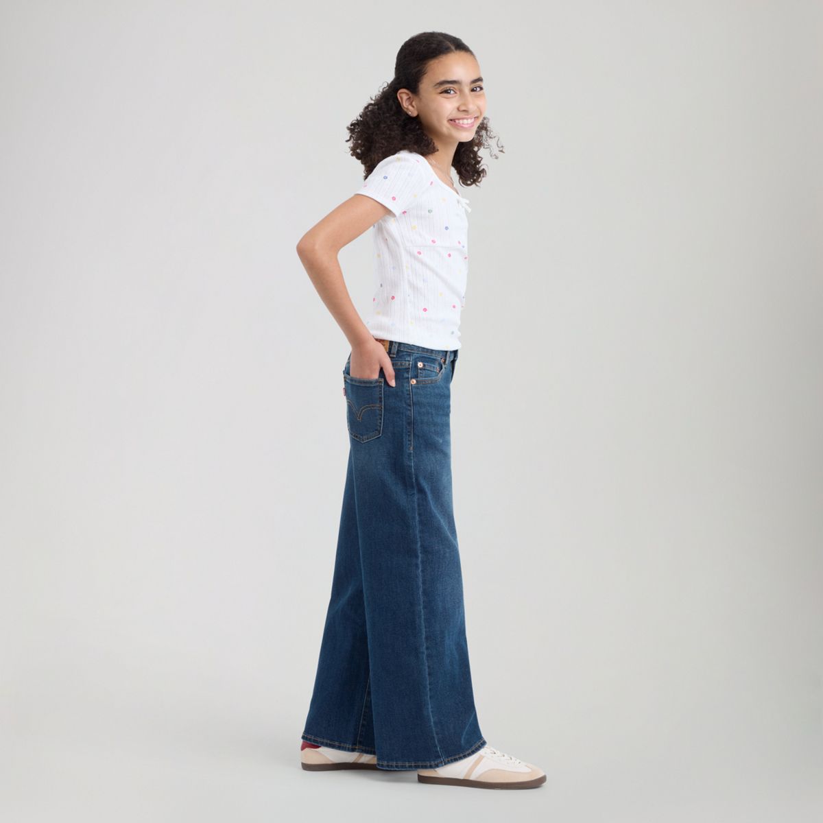 High Rise Baggy Jeans Big Girls 7-16 — Pacific Highway - Dark Wash