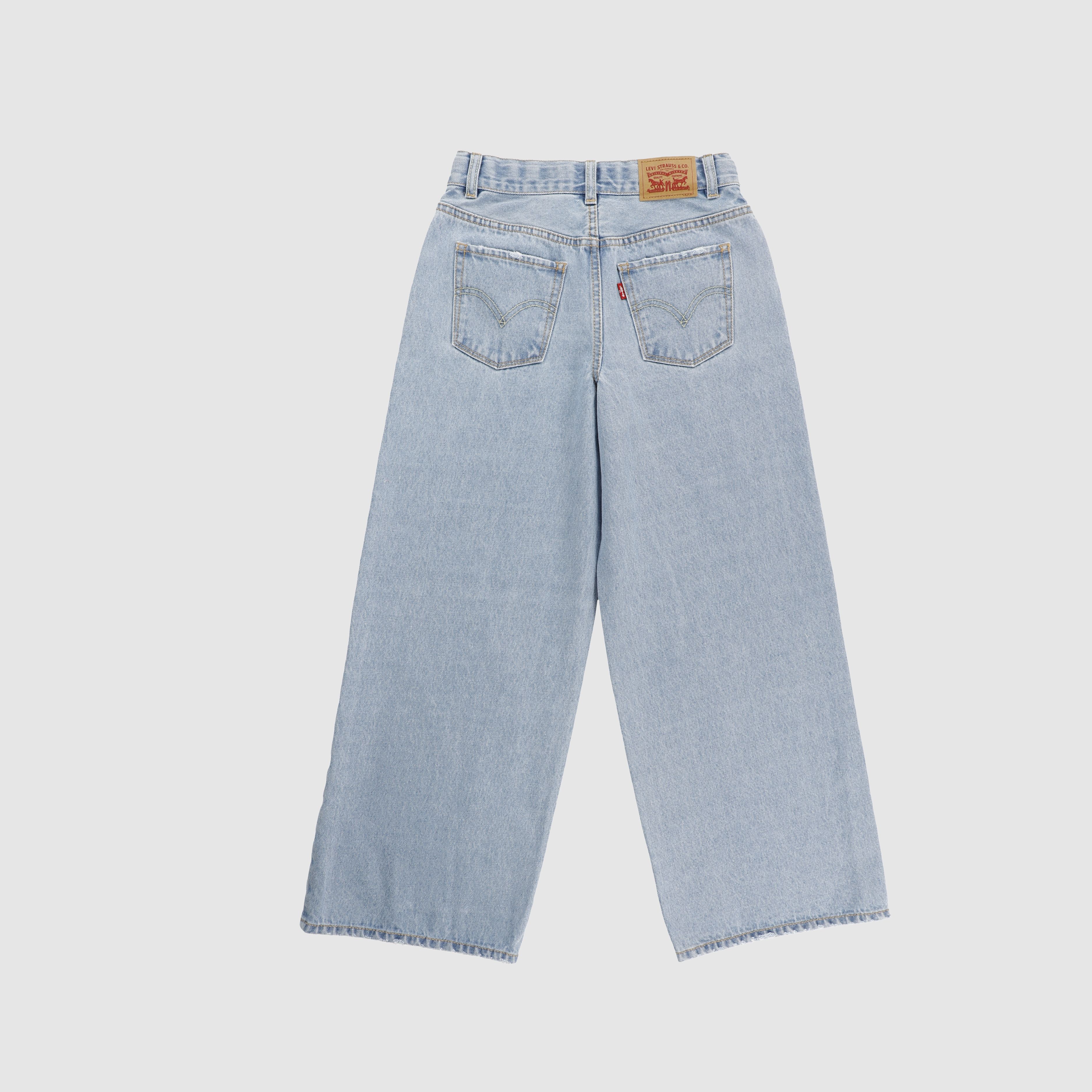 Embroidered High Rise Baggy Big Girls 7-16 2