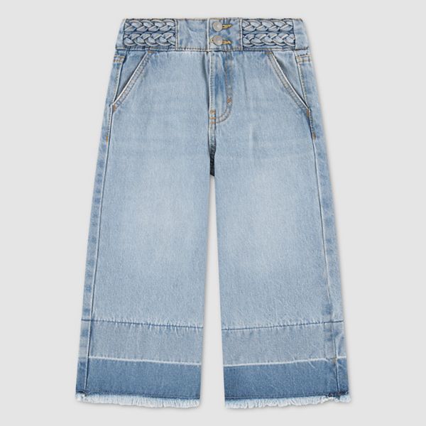 High Rise Baggy Jeans Toddler Girls 2T-4T — Hang Up - Light Wash
