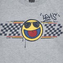 Twofer Graphic Tee Big Boys 8-20 — Grey Heather - Charcoal 6