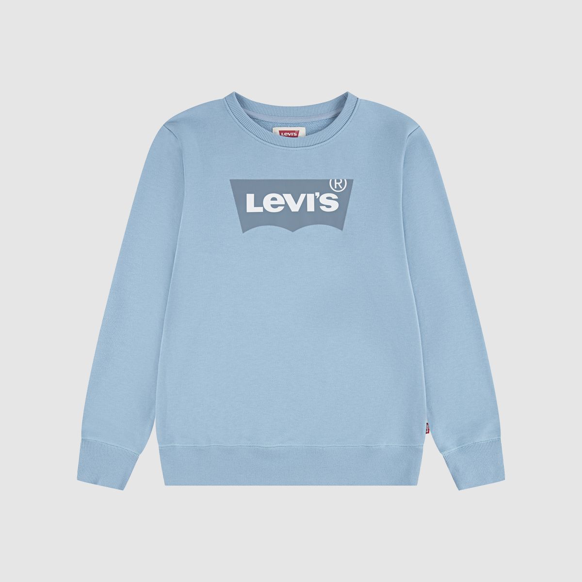 Big Boys Long Sleeve Batwing Crewneck — Blue