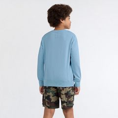 Big Boys Long Sleeve Batwing Crewneck — Blue 3