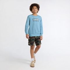 Big Boys Long Sleeve Batwing Crewneck — Blue 1
