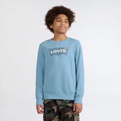 Big Boys Long Sleeve Batwing Crewneck — Blue 2