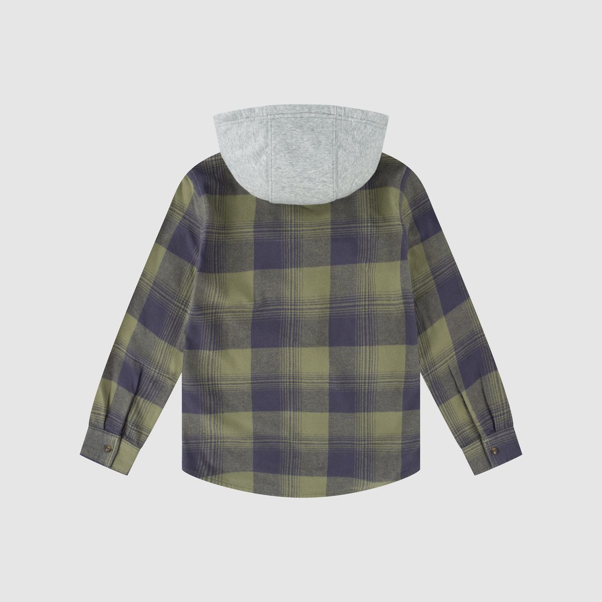 Plaid Flannel Shirt Big Boys 8-20 — Deep Lichen Green - Green