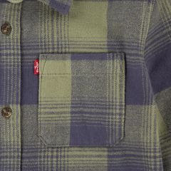 Plaid Flannel Shirt Big Boys 8-20 — Deep Lichen Green - Green 6