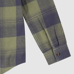 Plaid Flannel Shirt Big Boys 8-20 — Deep Lichen Green - Green 7