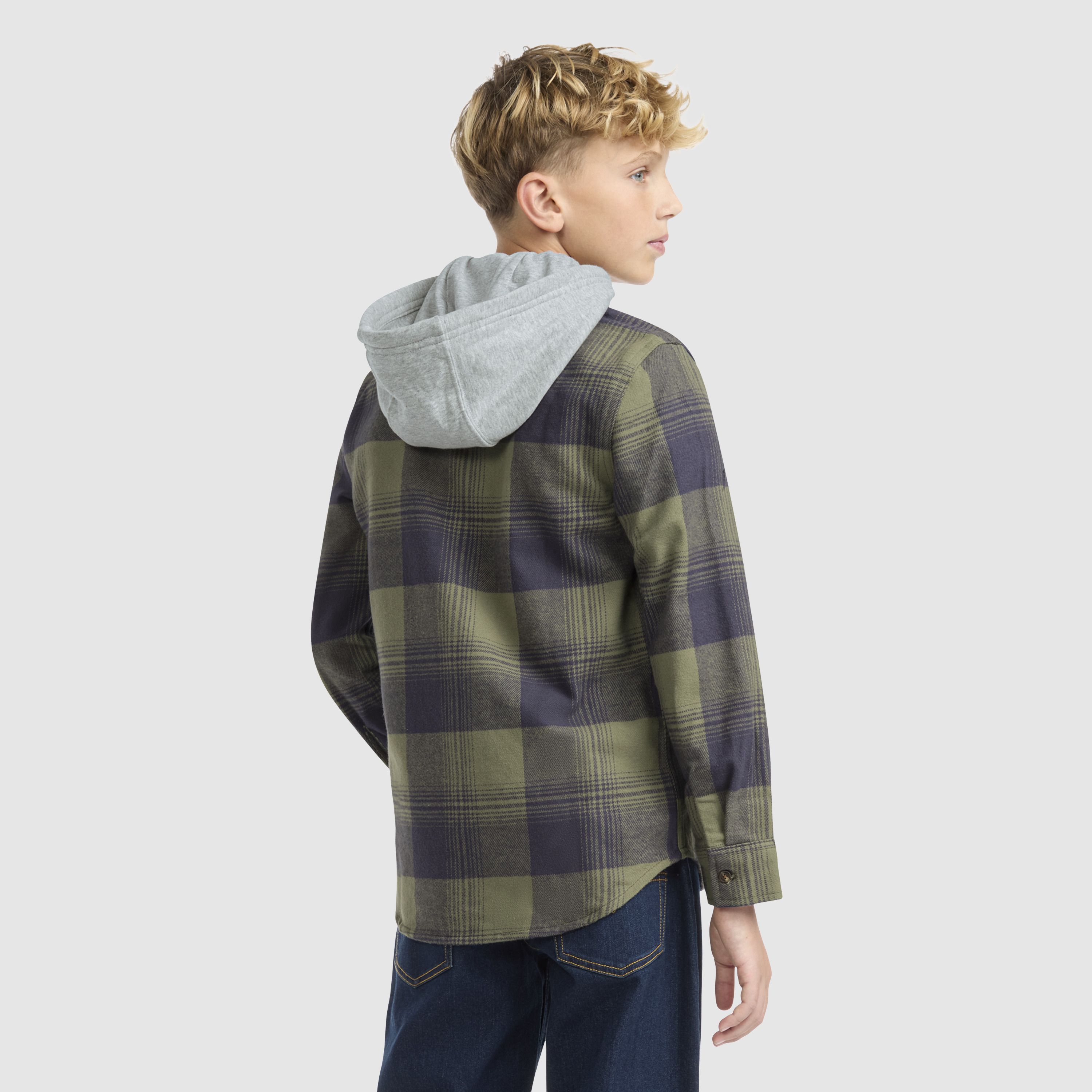 Plaid Flannel Shirt Big Boys 8-20 3