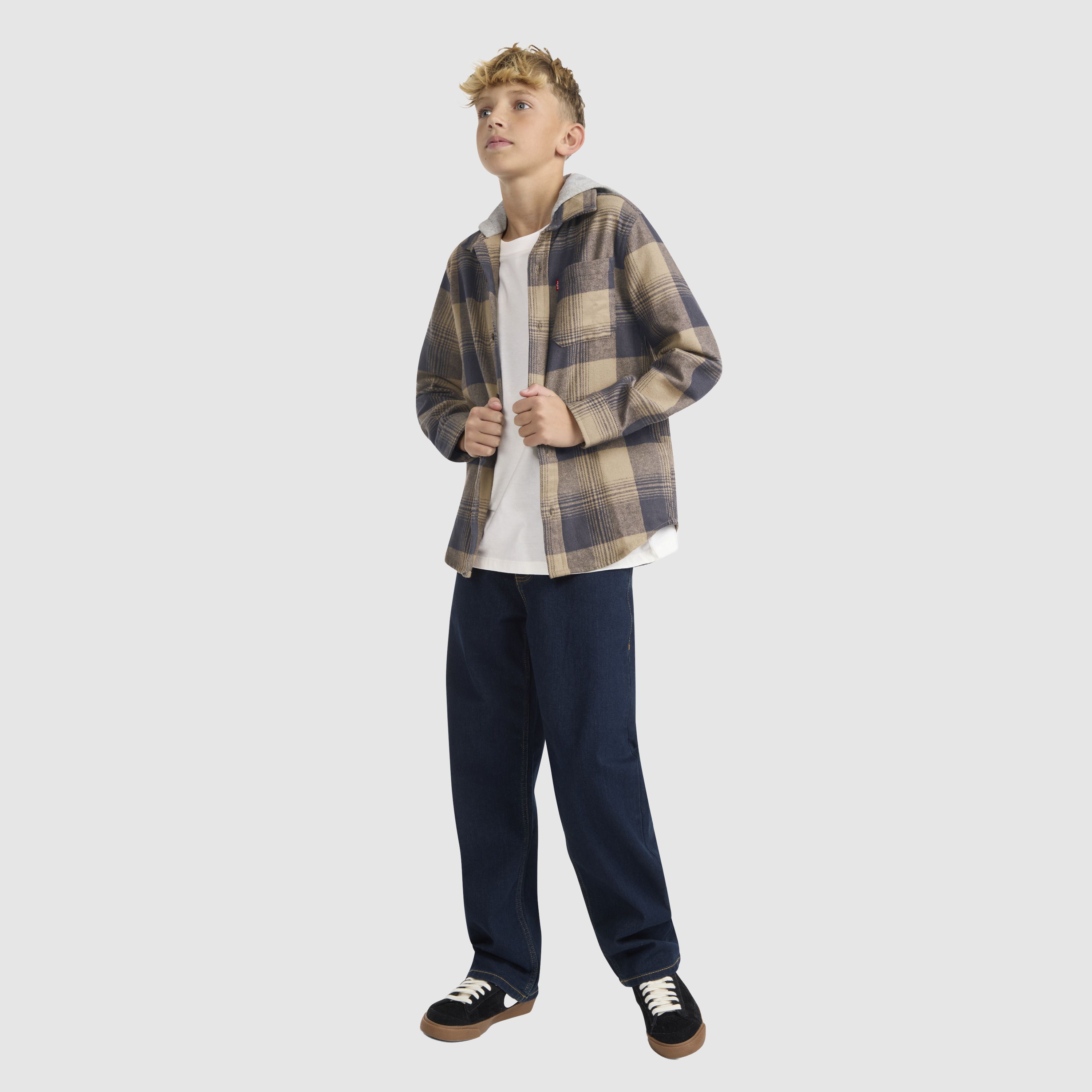 Plaid Flannel Shirt Big Boys 8-20 1