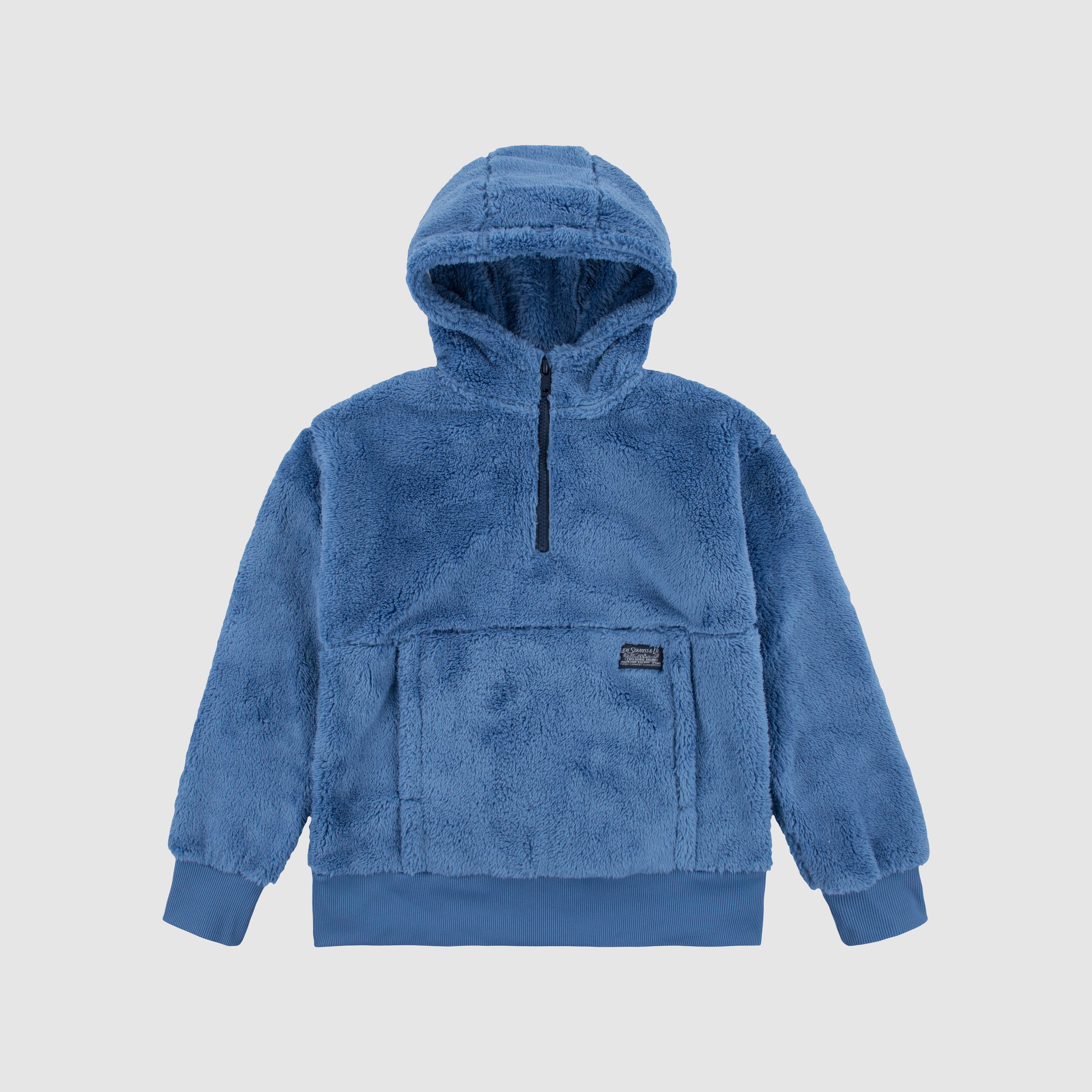 Sherpa 1/4 Zip Hoodie Big Boys 8-20 1