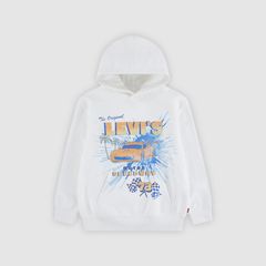 Motor Speedway Graphic Pullover Hoodie Little Boys 4-7 — Bright White 1