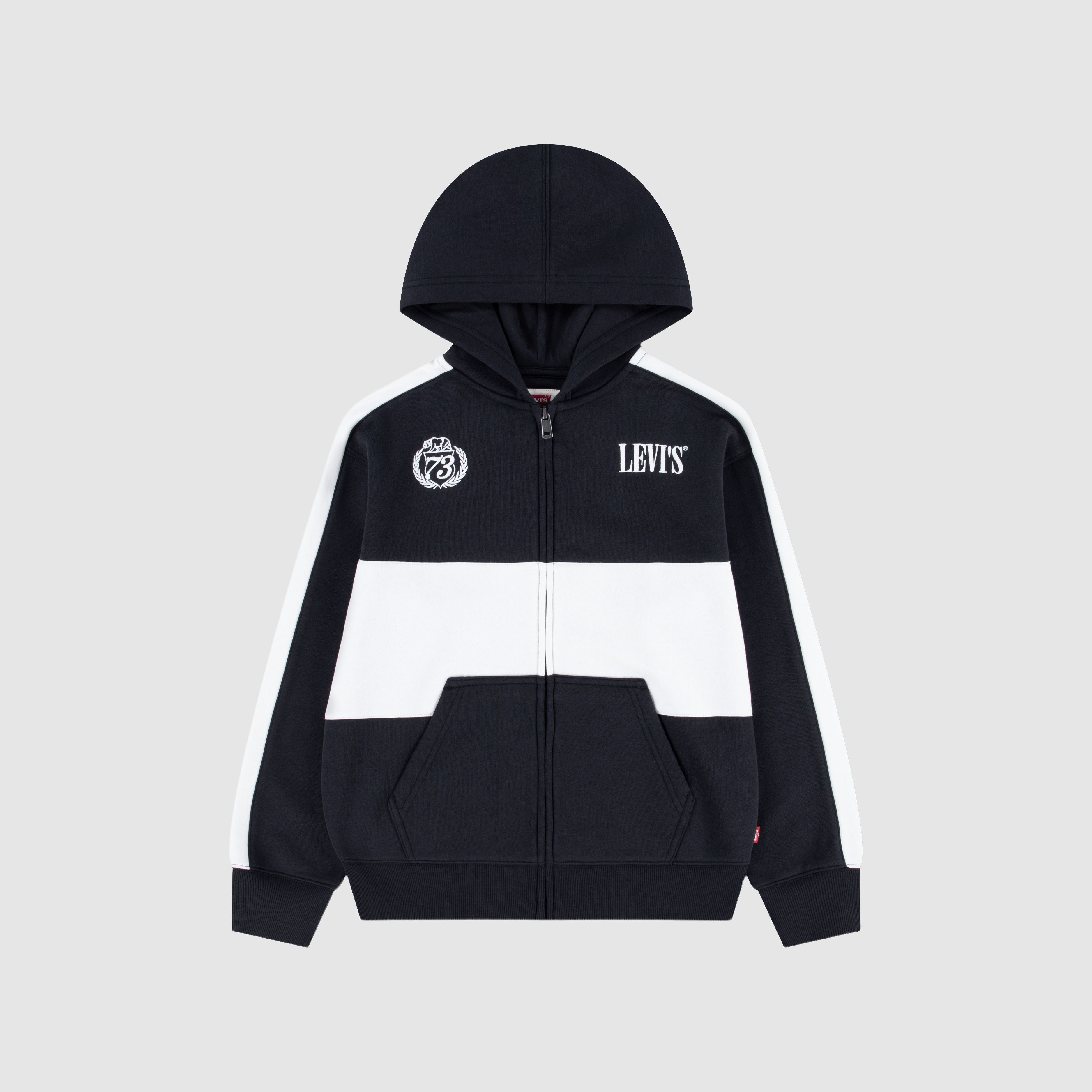 Colorblock Full Zip Hoodie Big Boys 8-20 1
