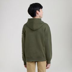 Sleeve Hit Hoodie Big Boys 8-20 — Olive Night - Green 3