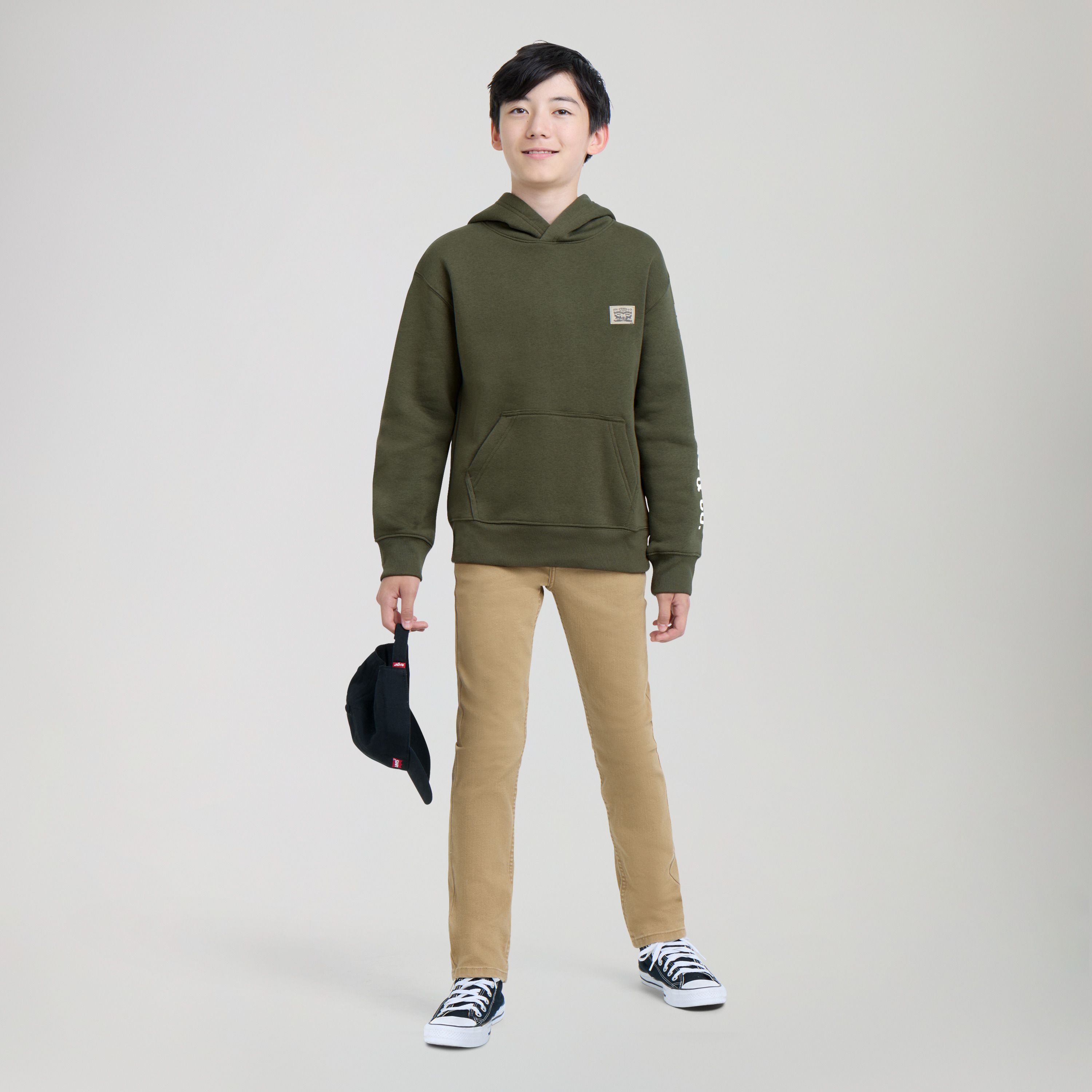Sleeve Hit Hoodie Big Boys 8-20 1