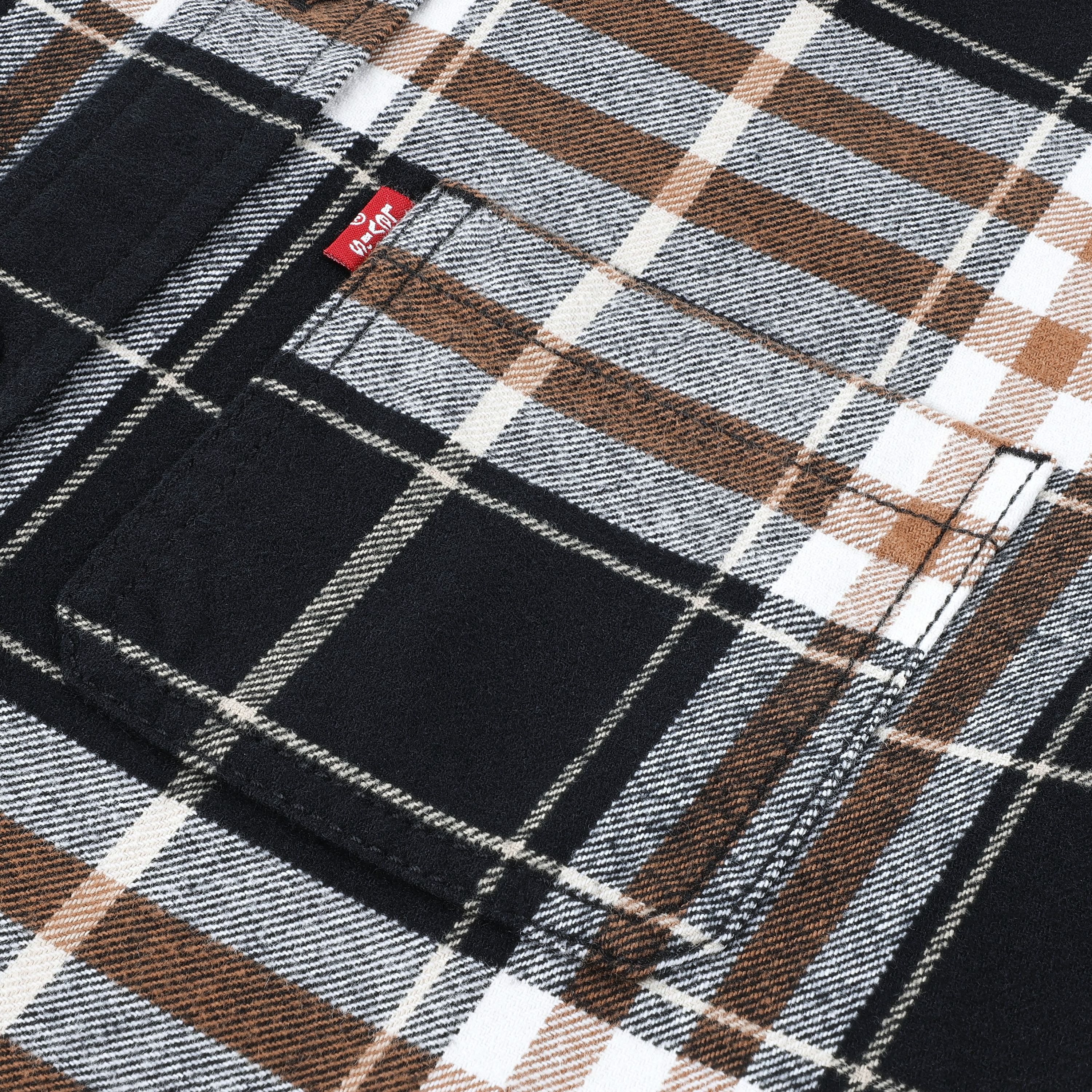 Hooded Plaid Flannel Shirt Big Boys 8-20 3