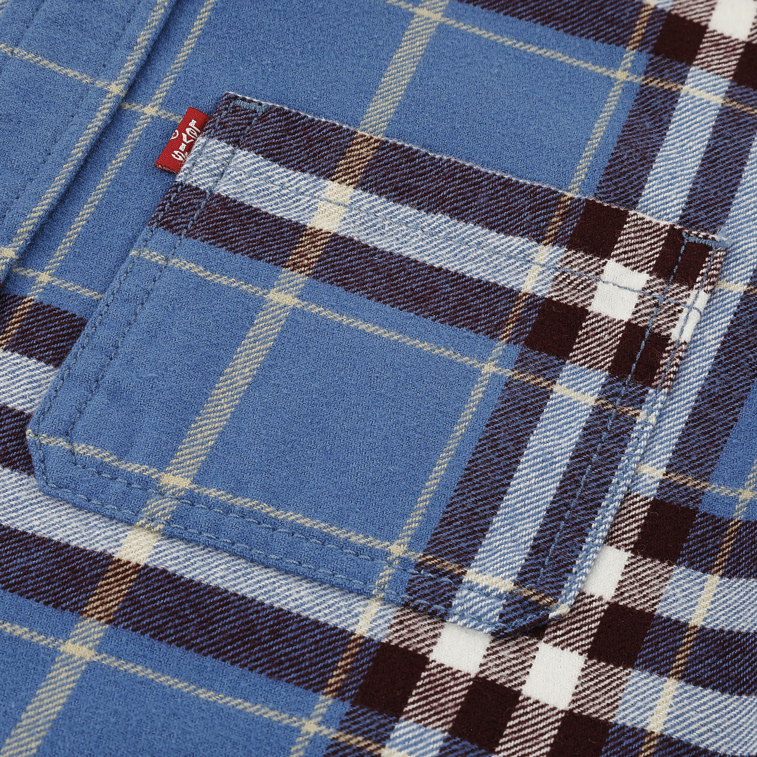 Hooded Plaid Flannel Shirt Big Boys 8-20 3