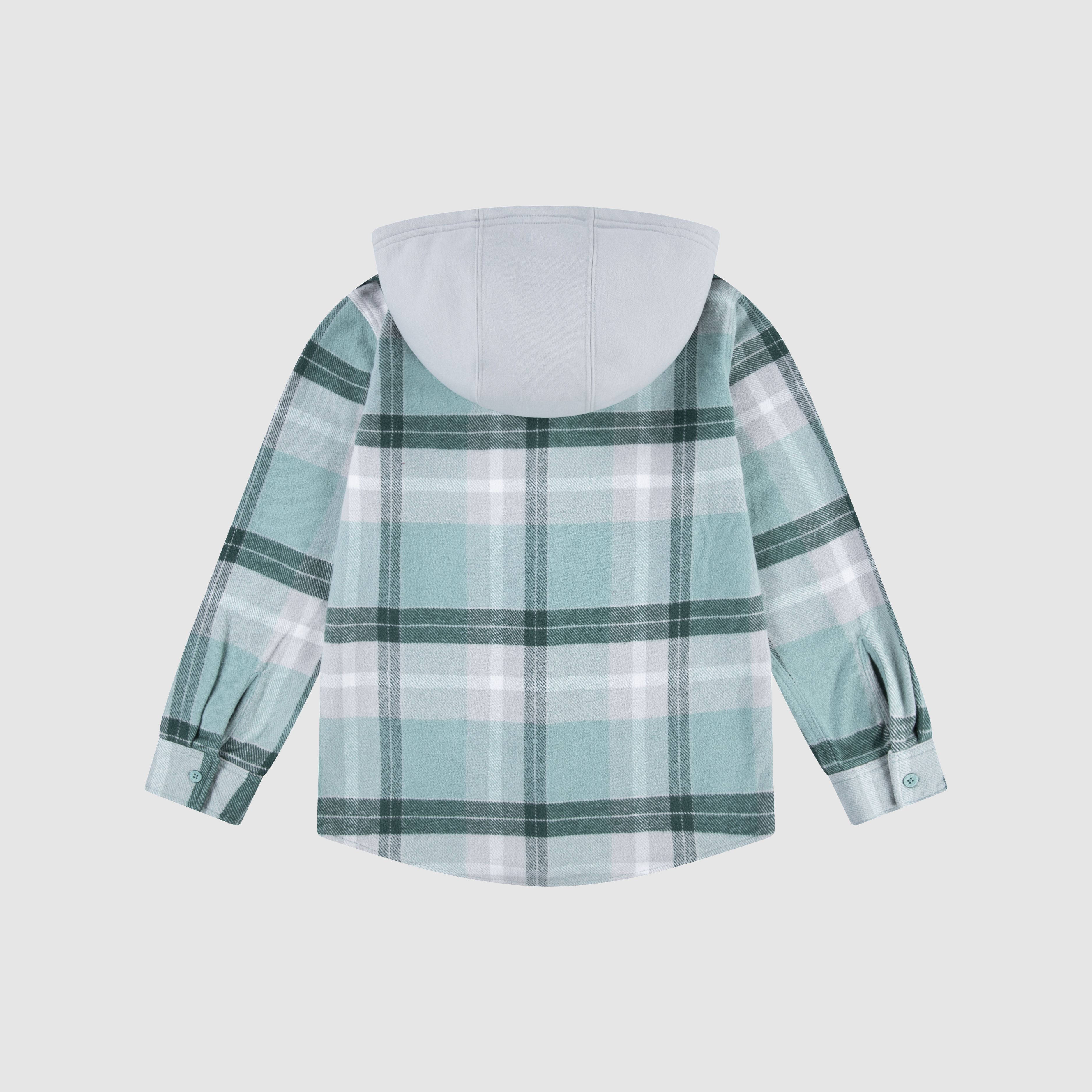 Hooded Flannel Shirt Big Boys 8-20 2