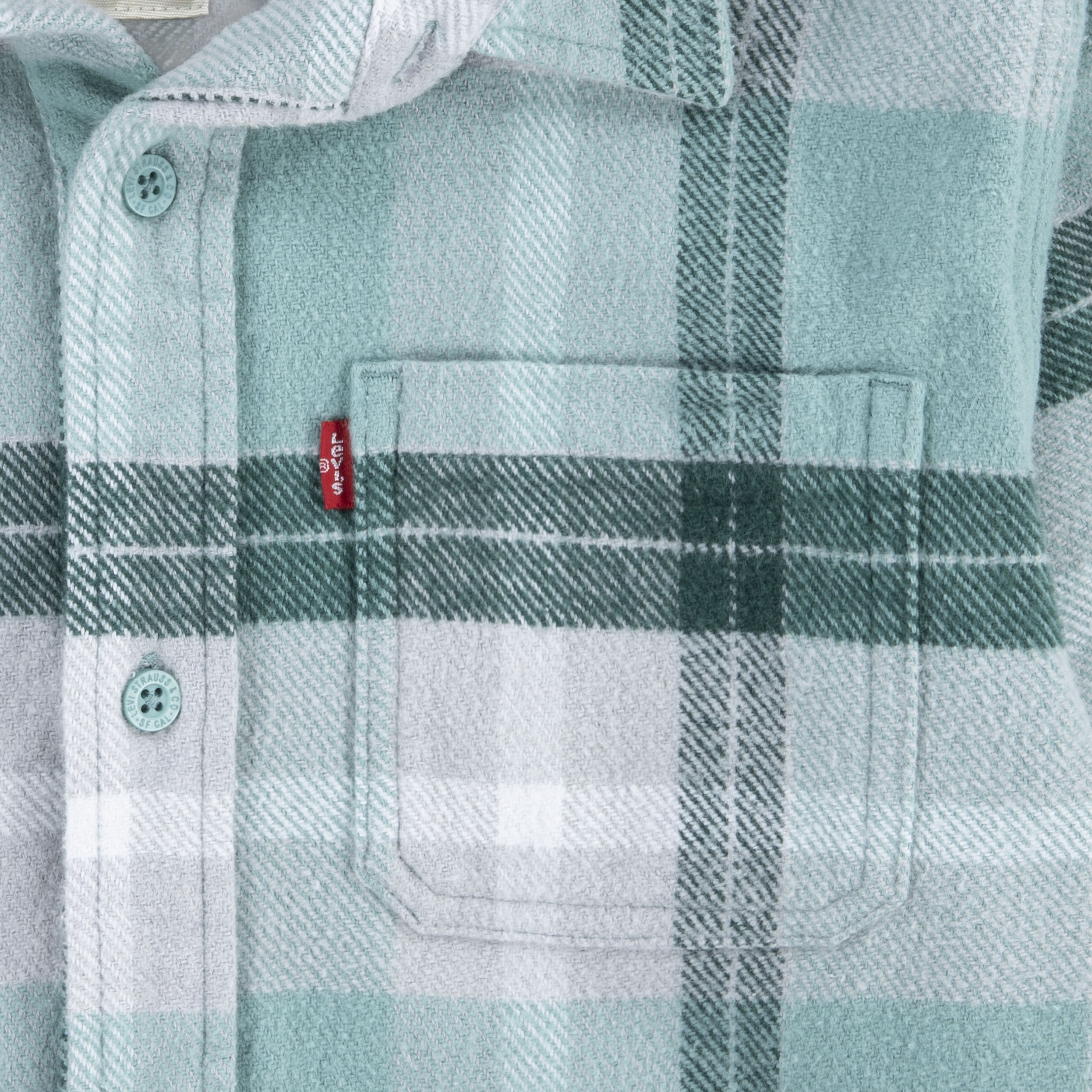 Hooded Flannel Shirt Big Boys 8-20 5