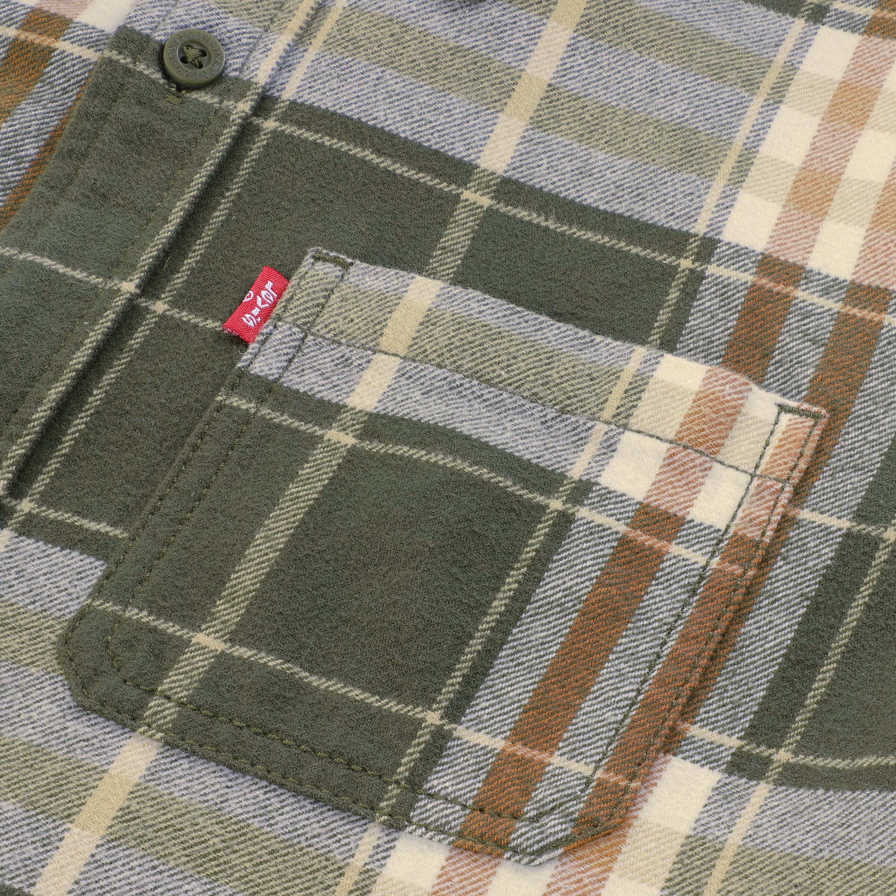 Hooded Plaid Flannel Shirt Big Boys 8-20 3