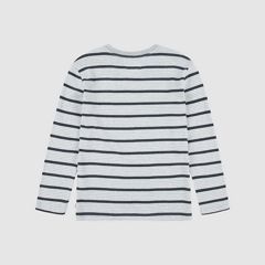 Stripe Thermal Long Sleeve T-Shirt Big Boys 8-20 — Light Grey Heather - Grey 2