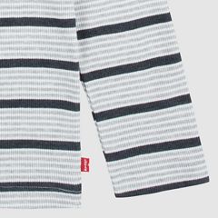 Stripe Thermal Long Sleeve T-Shirt Big Boys 8-20 — Light Grey Heather - Grey 3