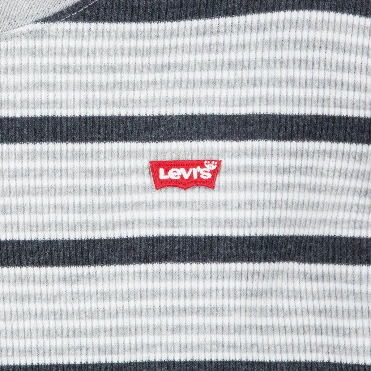 Stripe Thermal Long Sleeve T-Shirt Big Boys 8-20 — Light Grey Heather - Grey