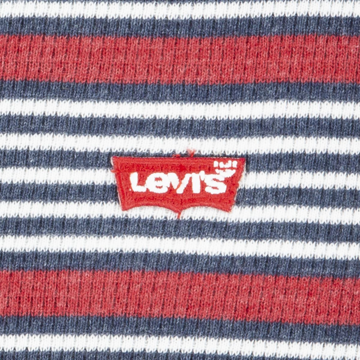 Stripe Thermal Long Sleeve T-Shirt Big Boys 8-20 — Bright White - Grey