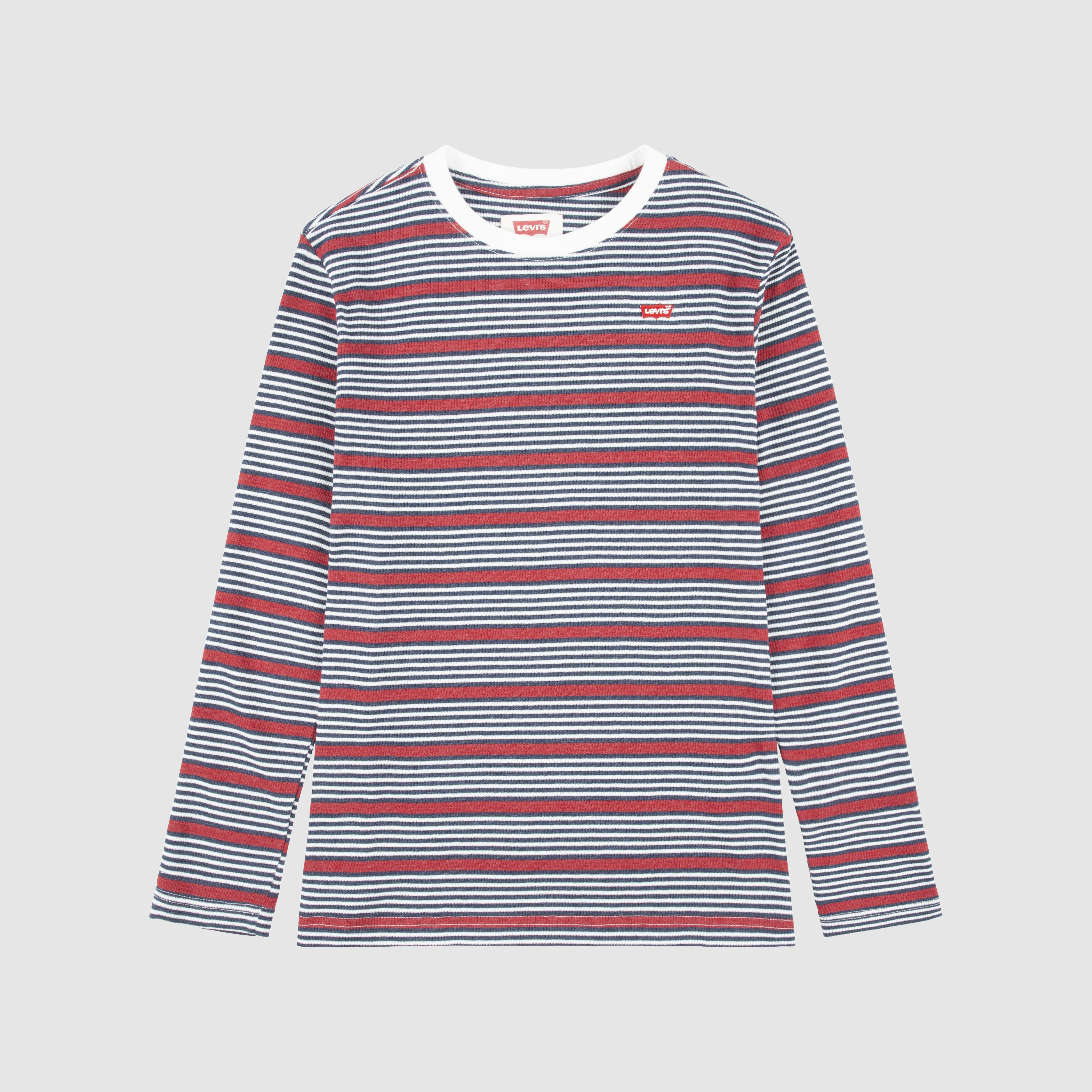 Stripe Thermal Long Sleeve T-Shirt Big Boys 8-20 1