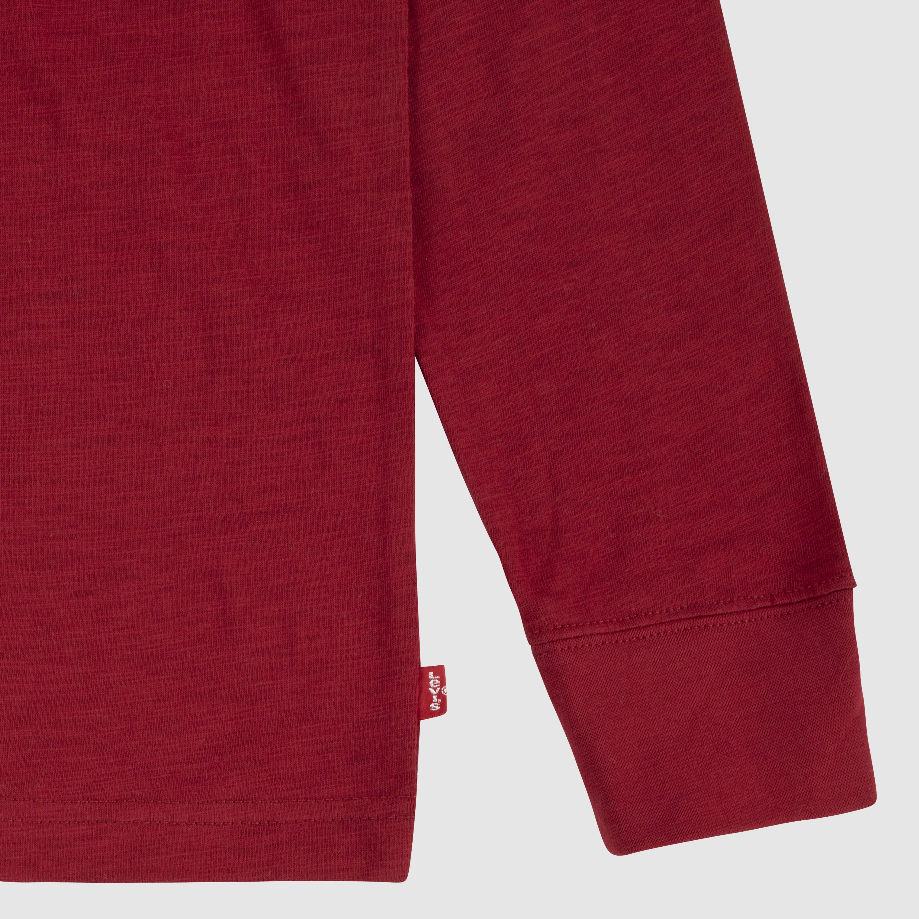 Long Sleeve Slub Henley Big Boys 8-20 4