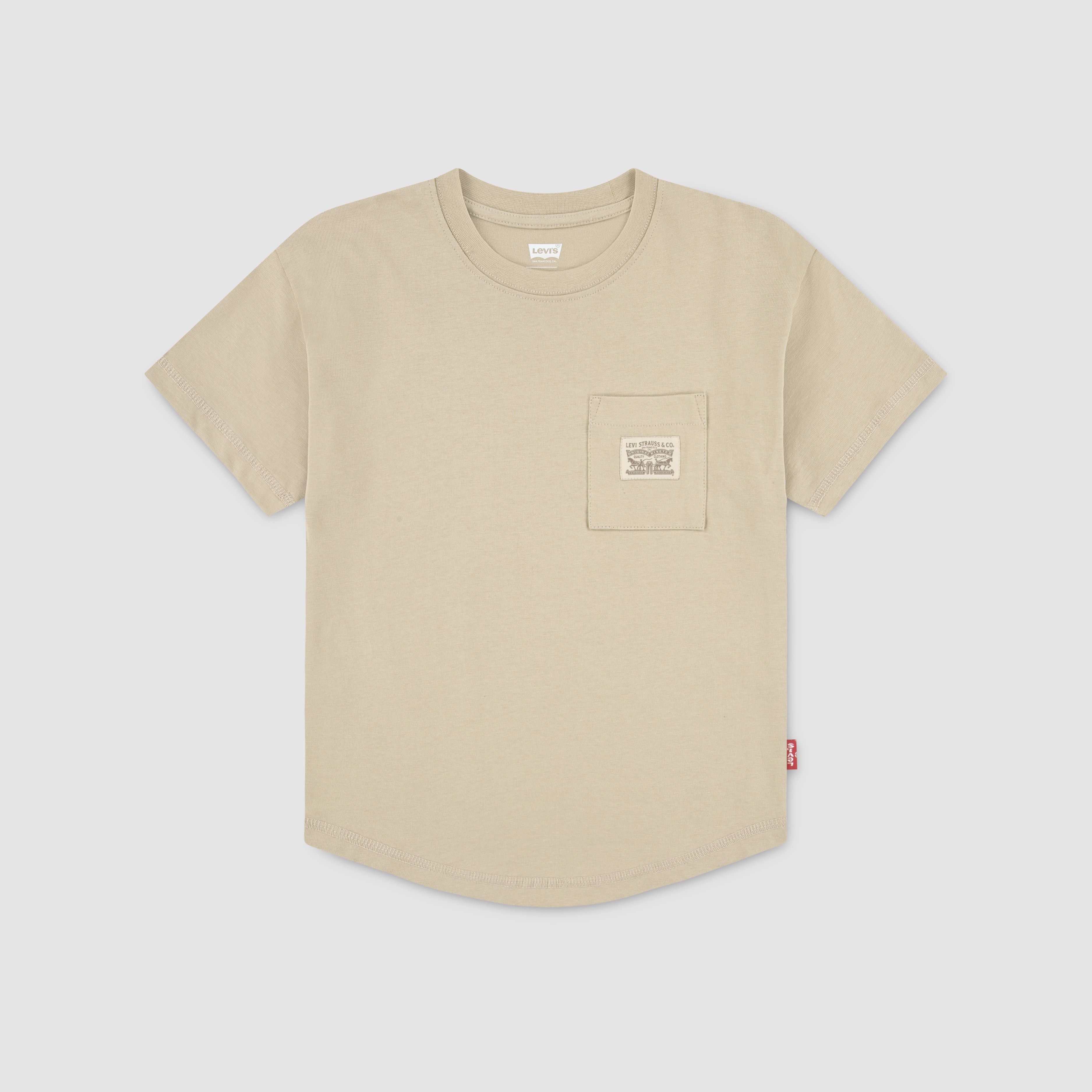 Curved Hem Pocket Tee Big Boys S-XL 2