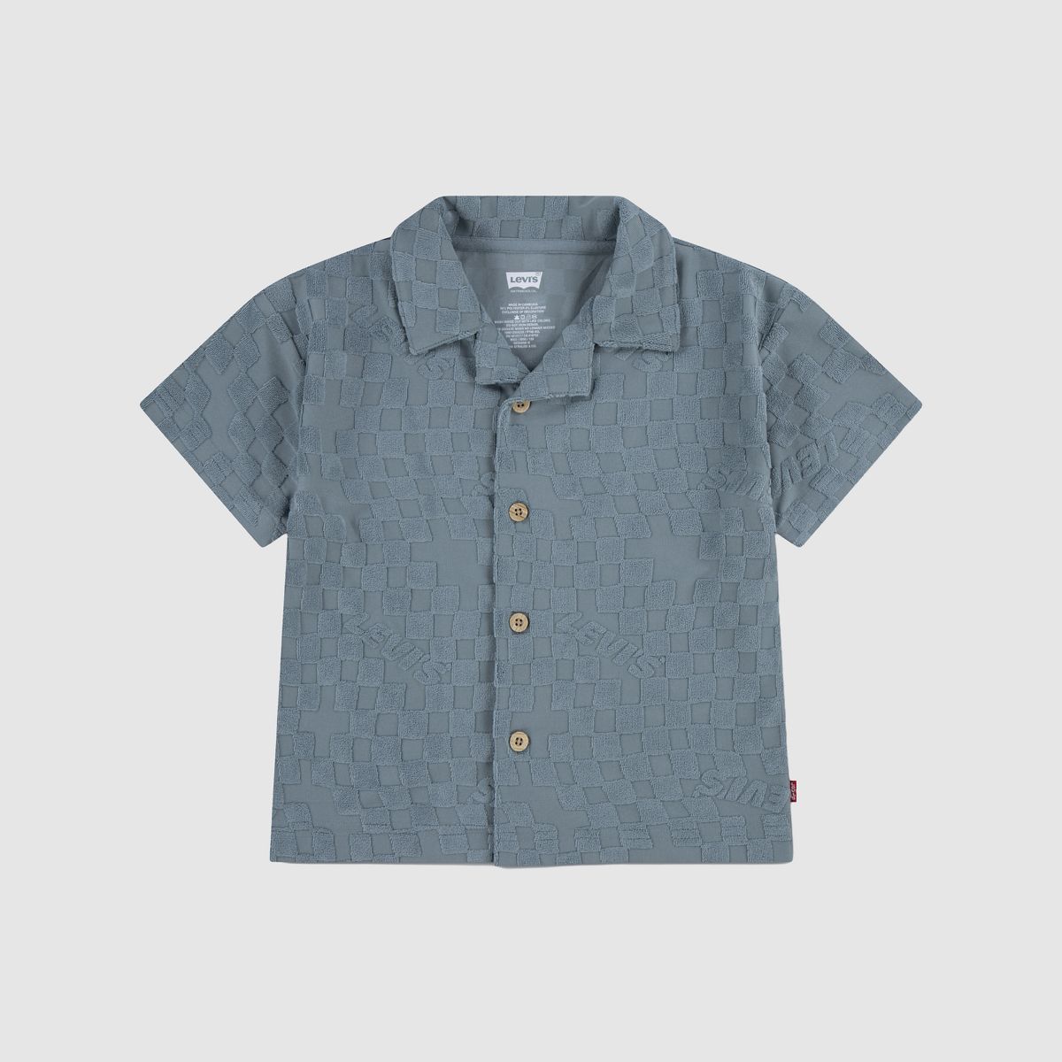 Knit Camp Shirt Toddler 2T-4T — Lead - Green