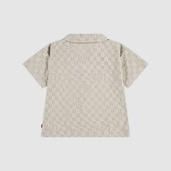Knit Camp Shirt Toddler 2T-4T — Pumice Stone - Brown 2
