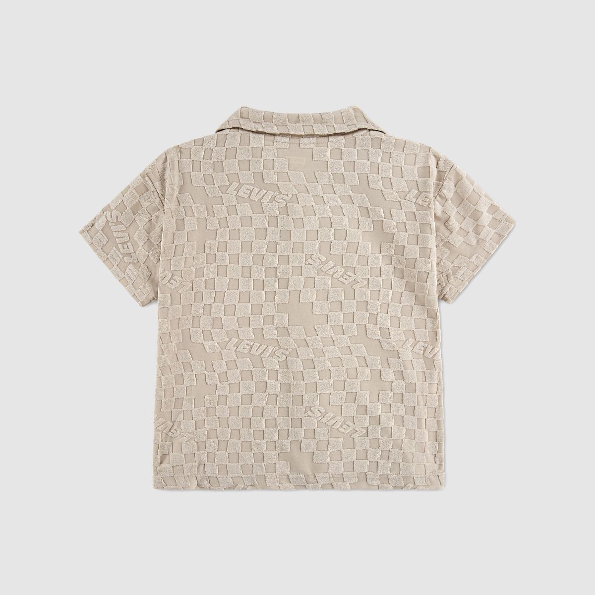 Knit Camp Shirt Little Boys 4-7 — Pumice Stone - Brown