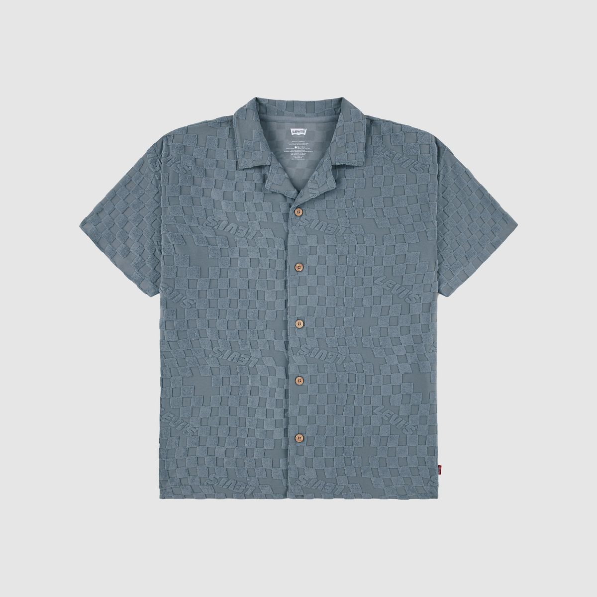 Knit Camp Shirt Big Boys 8-20 — Lead - Green