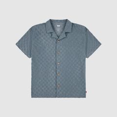 Knit Camp Shirt Big Boys 8-20 — Lead - Green 4