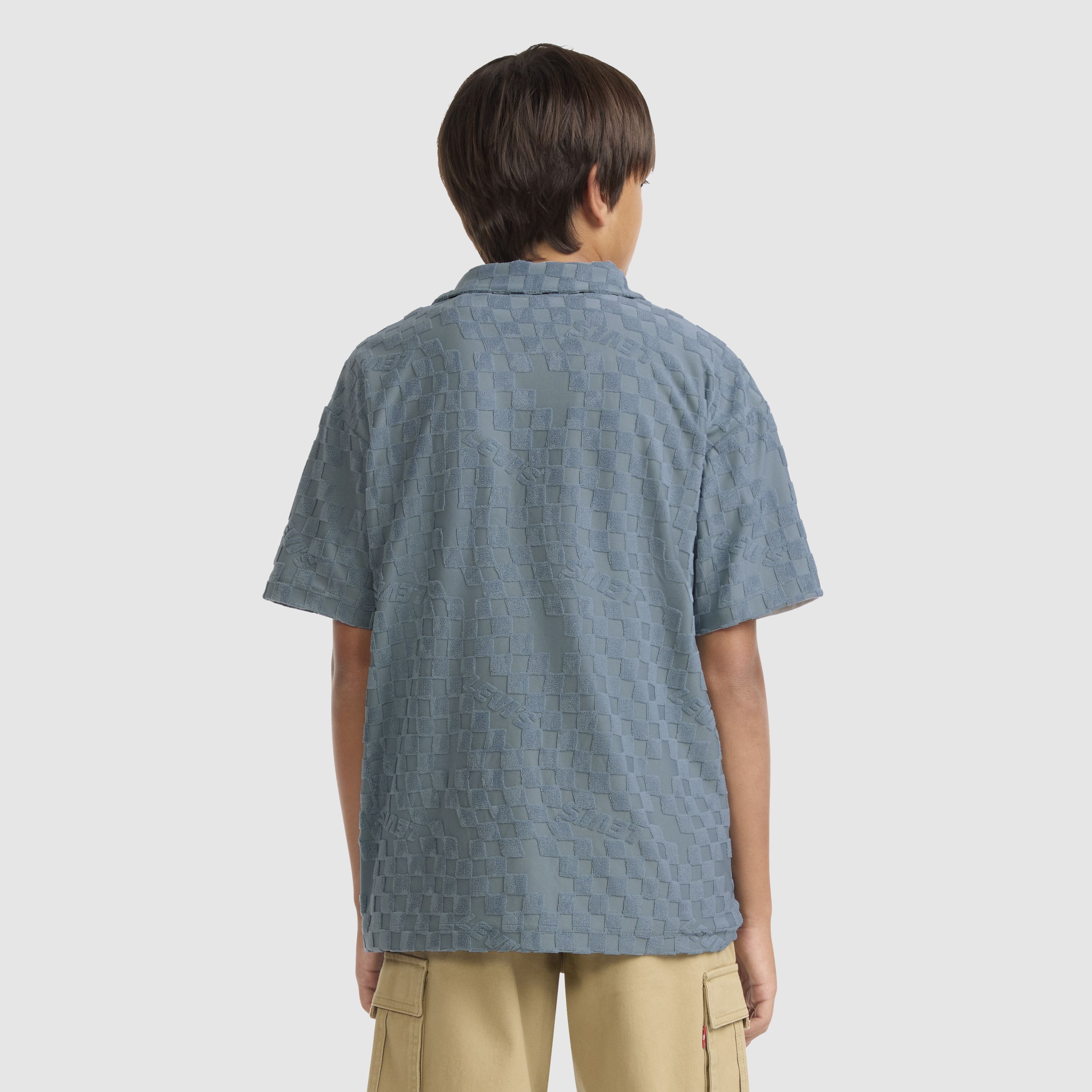 Knit Camp Shirt Big Boys 8-20 3