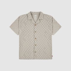 Knit Camp Shirt Big Boys 8-20 — Pumice Stone - Brown 4