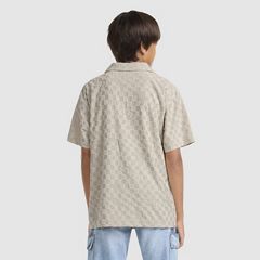 Knit Camp Shirt Big Boys 8-20 — Pumice Stone - Brown 3