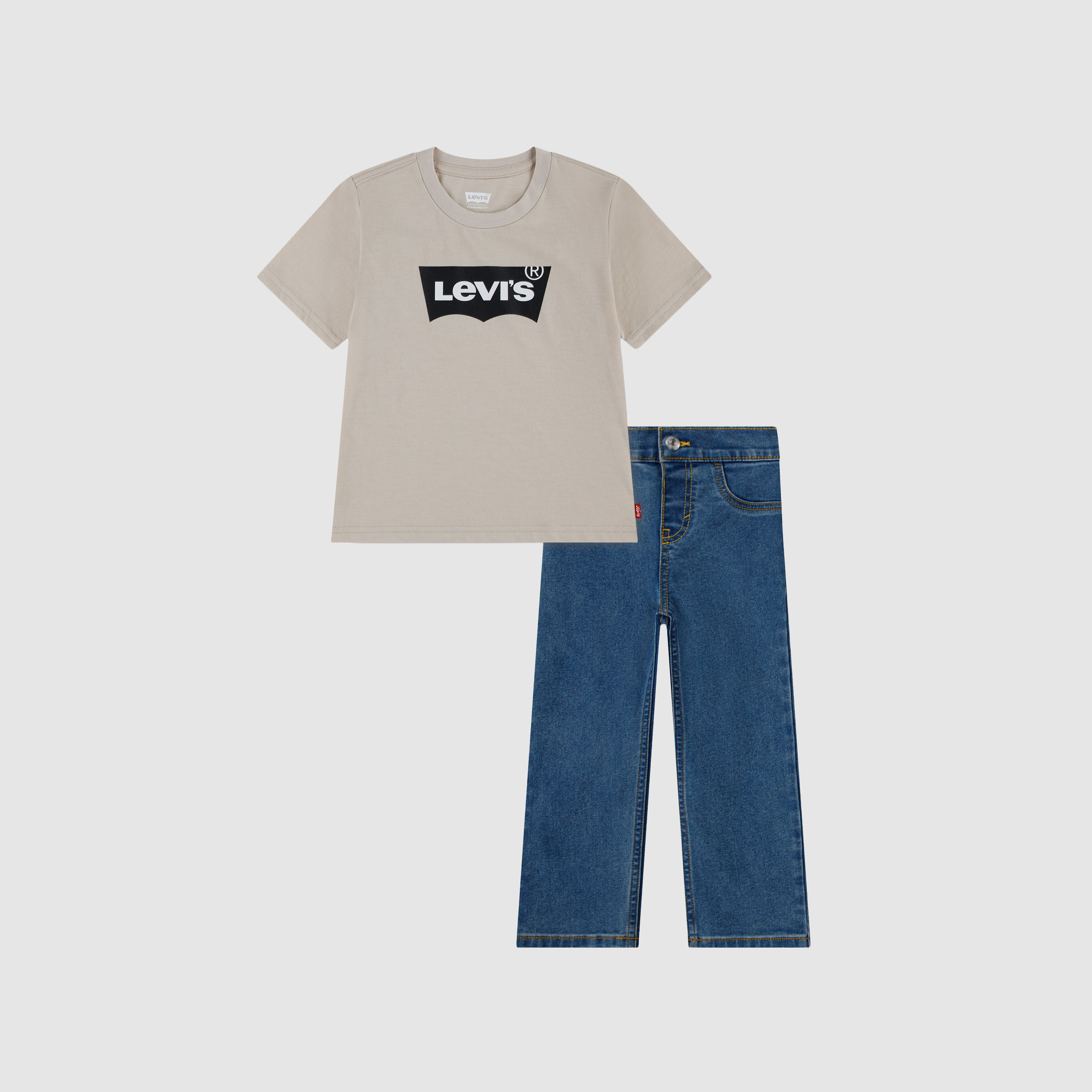 Core Tee & Denim Pants Set Toddler Boys 2T-4T 1