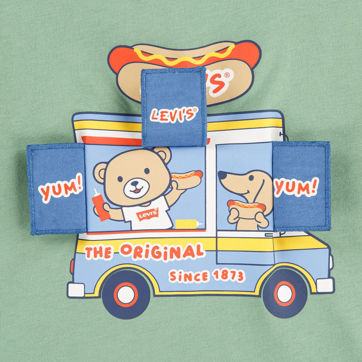 Hot Dog Truck Set Toddler Boys 2T-4T — Shale Green - Green