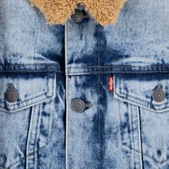 Sherpa Trucker Jacket Big Boys S-XL — Easy Daze - Light Wash 5