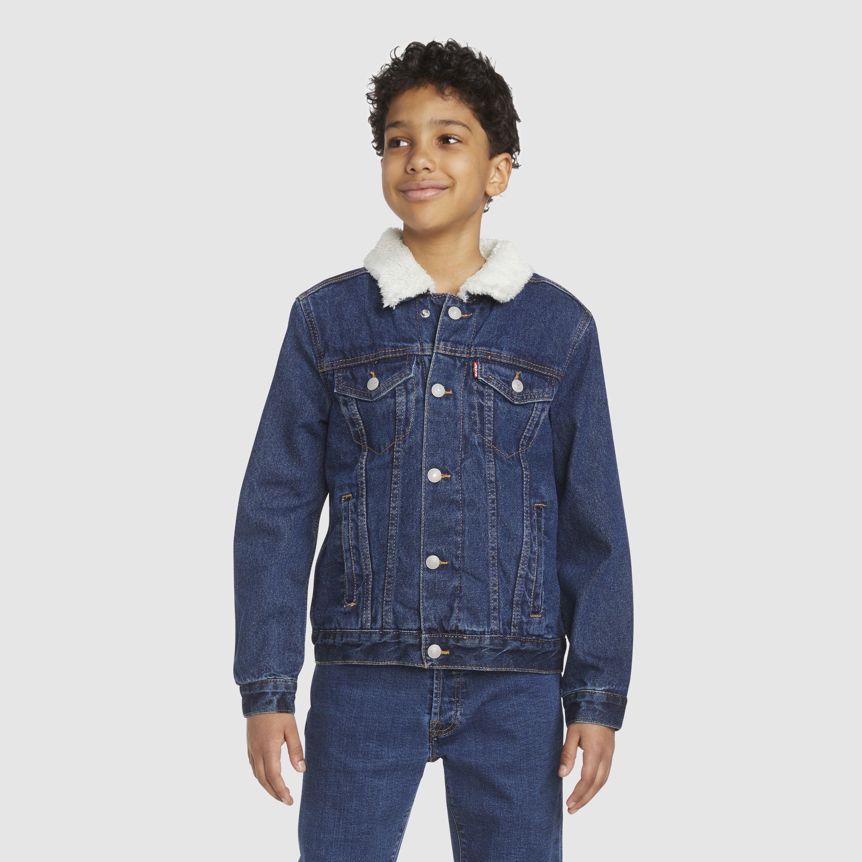 Levi's® Sherpa Trucker Jacket Big Boys S-XL 2