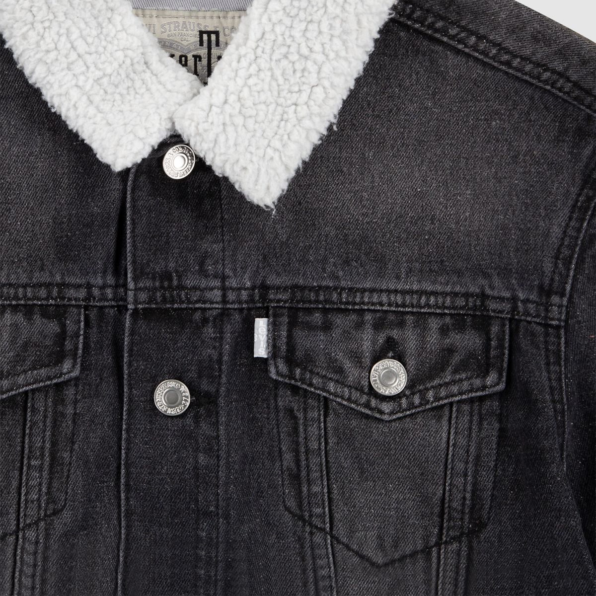 Silver Tab Sherpa Trucker Big Boys 8-20 — New Block Party - Dark Wash
