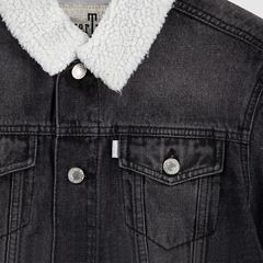 Silver Tab Sherpa Trucker Big Boys 8-20 — New Block Party - Dark Wash 3