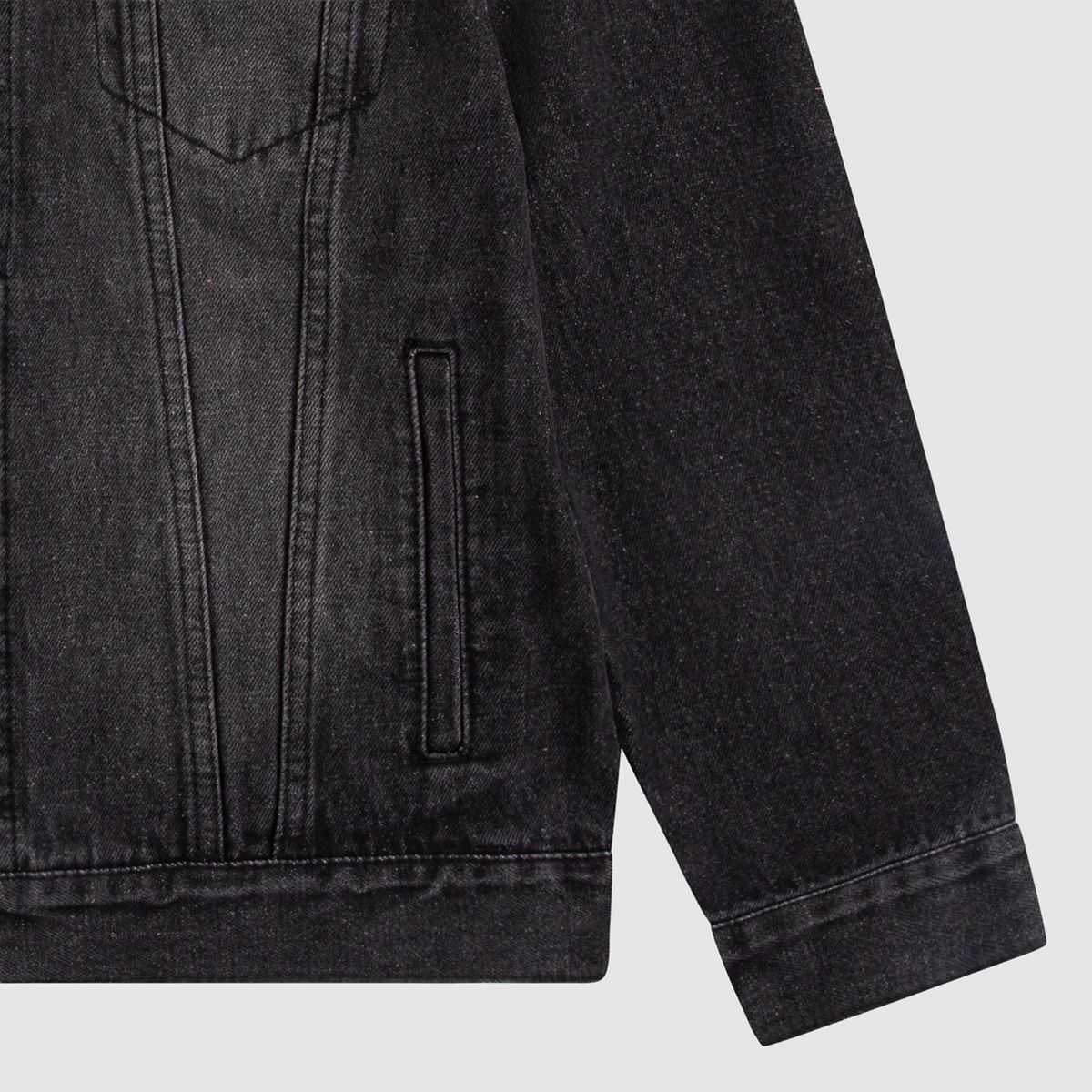 Silver Tab Sherpa Trucker Big Boys 8-20 — New Block Party - Dark Wash