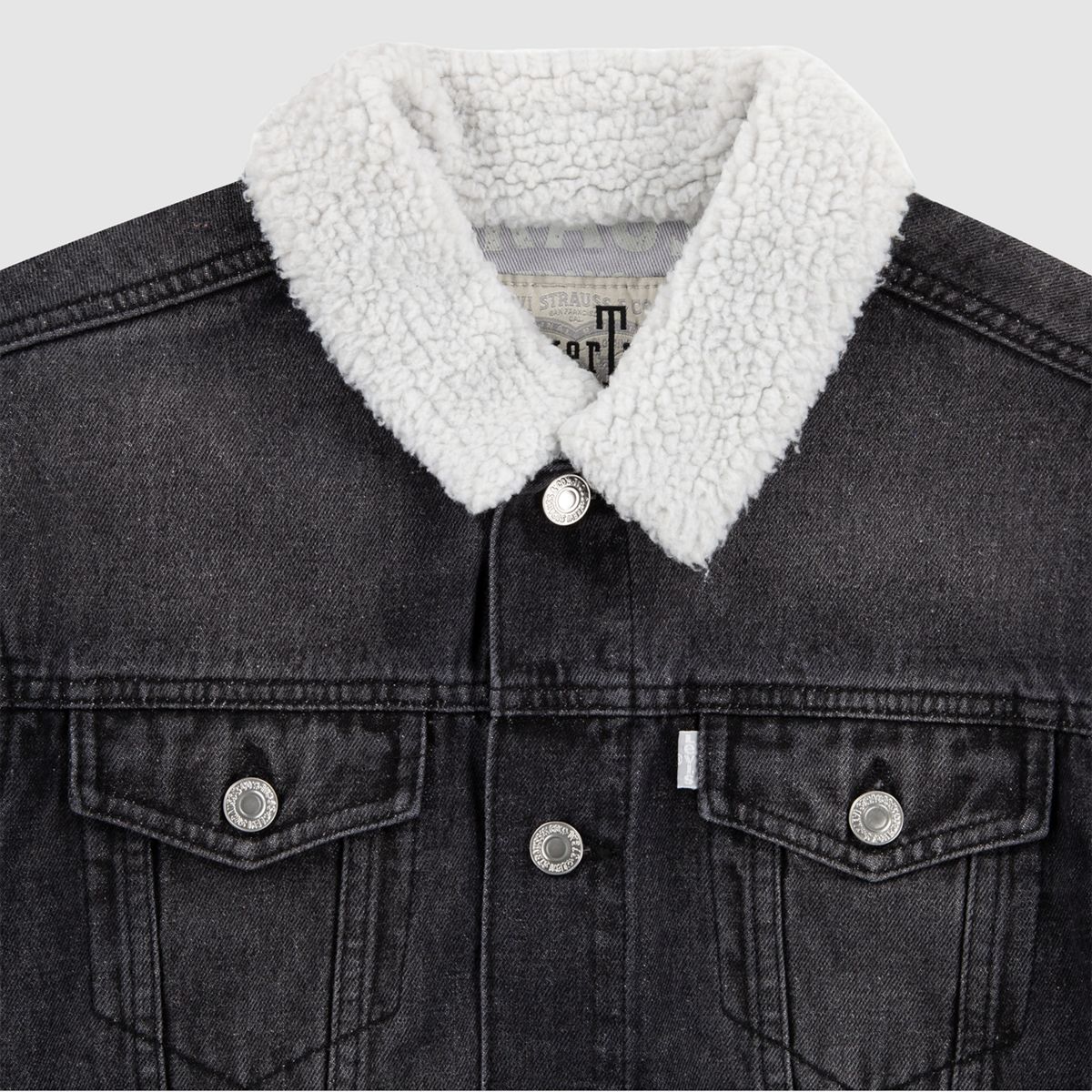 Silver Tab Sherpa Trucker Big Boys 8-20 — New Block Party - Dark Wash