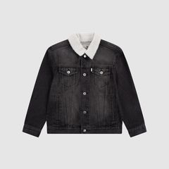 Silver Tab Sherpa Trucker Big Boys 8-20 — New Block Party - Dark Wash 1