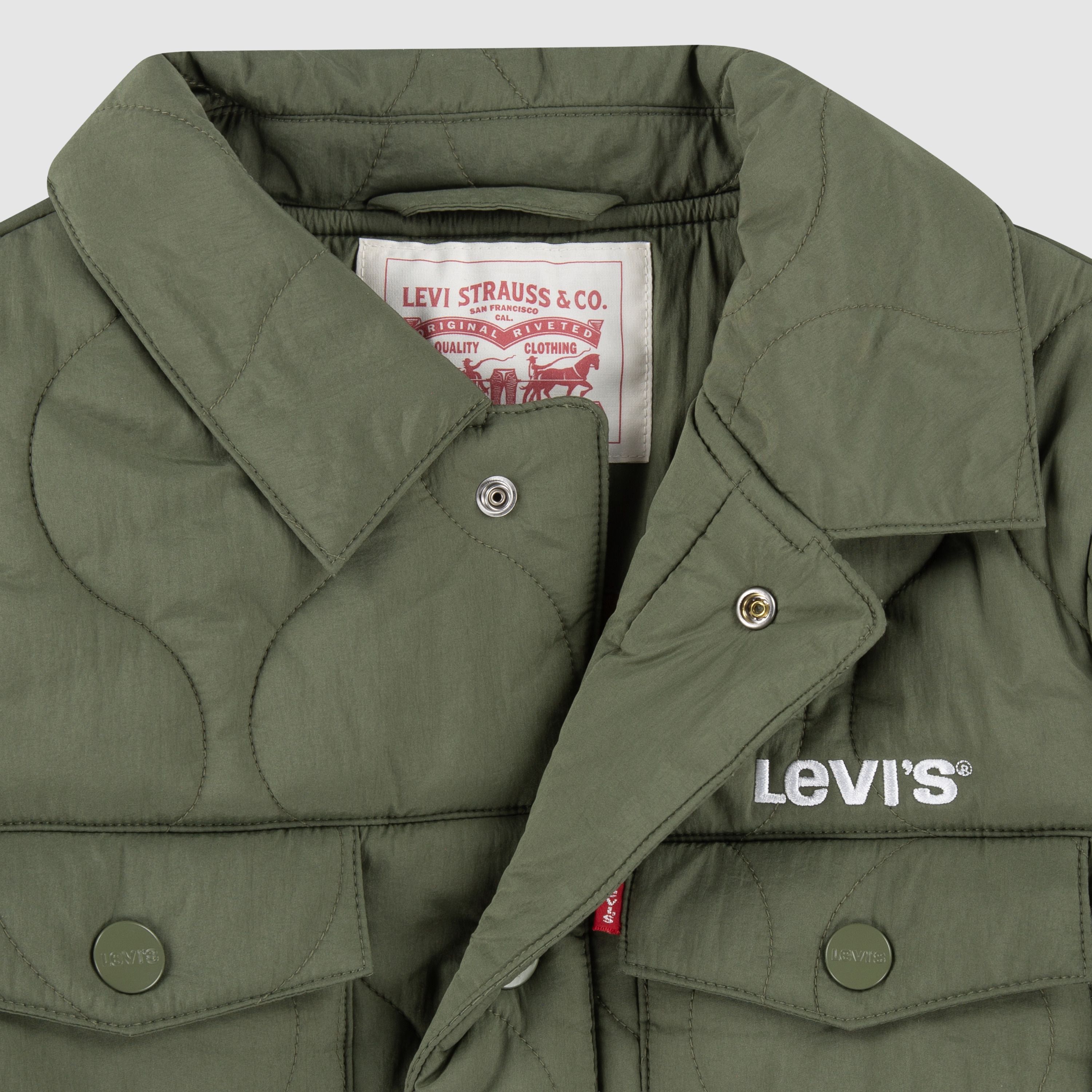 Quilted Trucker Jacket Big Boys 8-20 7